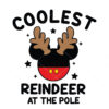 Coolest Reindeer At The Pole Vector Christmas Mickey Vector