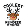 Coolest Reindeer At The Pole Vector Christmas Vector