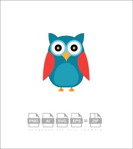 Creative Simple Owl Vector