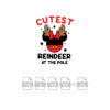 Cutest Reindeer At The Pole Vector Christmas Minnie Vector