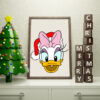Daisy Duck Santa Christmas Vector File Cricut Vector