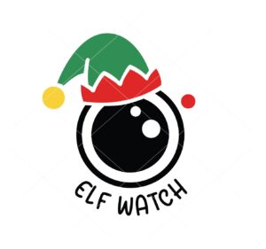 Elf Watch Cam Vector Christmas Vector