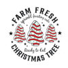 Farm Fresh Christmas Tree Cakes Vector