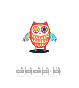 Funny Owl Vector
