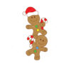 Gingerbread Santa Gingerbread Vector Christmas File-cricut Vector