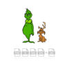 Grinch And Max Vector Christmas Cut File Cricut Vector