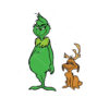 Grinch And Max Vector Christmas Cut File Cricut Vector