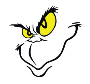 Grinch Face Vecto Christmas Vector Cut File Cricut Vector