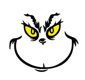 Grinch Face Vector Christmas Vector Cut File Cricut Vector