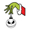 Grinch Hand Holding Jack Skellington Vector Grinch Hand Vector Christmas Vector