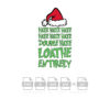 Grinch Hate Hate Double Hate Loathe Entirely Vector Funny Christmas Vector