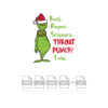 Grinch Rock Paper Scissors Throat Punch Vector Christmas Vector