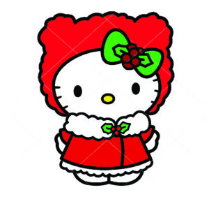 Hello Kitty Christmas Christmas File Cricut Vector