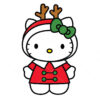 Hello Kitty Christmas Vector Christmas File Cricut Vector