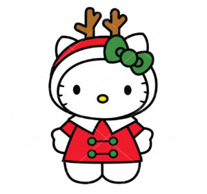 Hello Kitty Christmas Vector Christmas File Cricut Vector