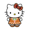Hello Kitty Gingerbread Vector Hello Kitty Vector Christmas Cut File Cricut Vector