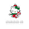 Hello Kitty With Candy Cane Christmas Vector Hello Kitty Vector