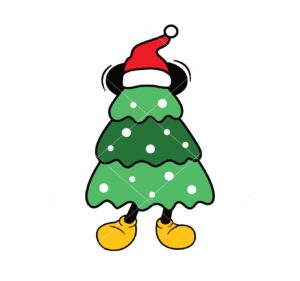 Ickey Mouse Christmas Tree Vector