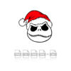 Jack Skellington Santa Hat Jack Vector Christmas Vector