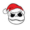 Jack Skellington Santa Hat Jack Vector Christmas Vector