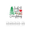 Just A Girl Who Loves Christmas Vector