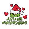 Just A Girl Who Loves Grinch Vector Christmas Vector