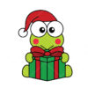 Keroppi With Christmas Gift Vector