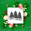 Merry Christmas Vector I Christmas Trees Vector