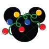 Mickey Mouse Christmas Lights Vector Christmas Vector
