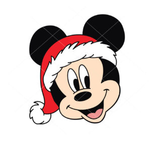 Mickey Mouse Christmas Santa Mickey Christmas Cut File Cricut Vector