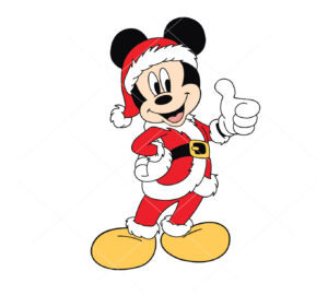 Mickey Mouse Christmas Vector Santa Mickey Christmas Vector