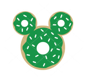 Mickey Mouse Donuts Christmas File Cricut Vector