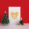 Mickey Mouse Gingerbread Christmas File Cricut Vector