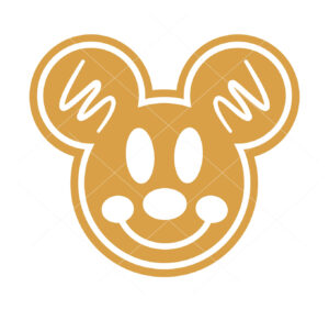 Mickey Mouse Gingerbread Christmas File Cricut Vector