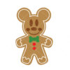 Mickey Mouse Gingerbread Christmas Vector File Cricut Vector