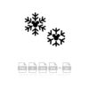 Mickey Mouse Snowflakes Vector Christmas Vector