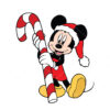 Mickey Mouse With Christmas Candy Vector Christmar Cricut Vector