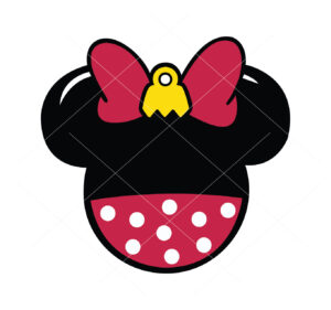 Minnie Christmas Ornament Vector