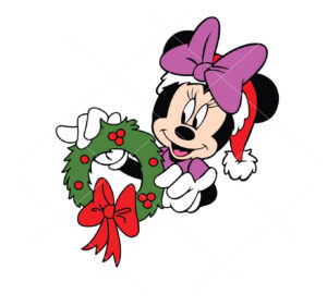 Minnie Mouse Christmas Cricut Vector