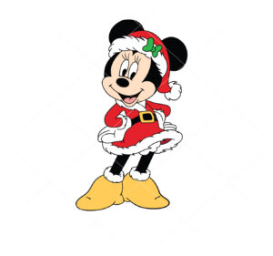Minnie Mouse Christmas Vector Santa Minnie Christmas