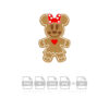 Minnie Mouse Gingerbread Christmas File Cricut Vector