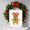 Minnie Mouse Gingerbread Christmas File Cricut Vector