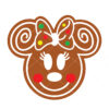Minnie Mouse Gingerbread Vector Christmas Vector Cut File Cricut Vector