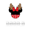 Minnie Mouse Reindeer Christmas File Cricut Vector