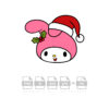 My Melody Christmas Vector