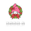 My Melody Christmas Wreath Vector