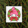 My Melody Christmas Wreath Vector