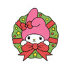 My Melody Christmas Wreath Vector