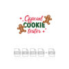 Official Cookie Tester Vector Christmas Vector