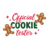 Official Cookie Tester Vector Christmas Vector
